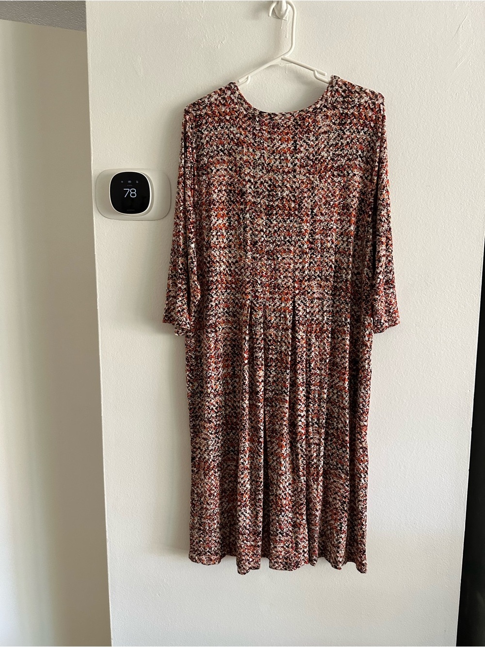 J. Jill Multi-Color Knit Long Sleeve Swing Dress size 1X